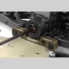 XRAY 352322 XB808 Alu Front Lower Susp. Holder - Rear - Swiss 7075 T6 (7MM) - Hard Coated