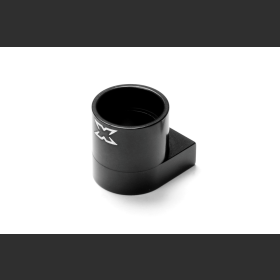 XRAY 345724 Alu Front Middle Shaft Holder - Black - Swiss 7075 T6