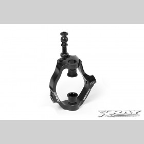 XRAY 352282 Alu Caster Block 12° Left - 3 Roll-CenterS - Swiss 7075 T6 - Hard Coated