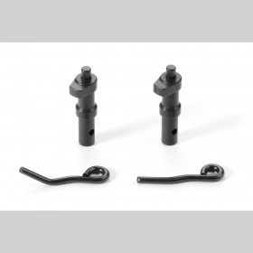 XRAY 354061 Alu Break Cam Post & Rod (2+2) Hard Coated