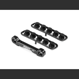 XRAY 353331 GT'22 Alu Rear Lower Susp. Holder - Rear - Square Adj. Roll-C.