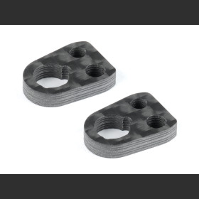 XRAY 302103 X4 CARBON PLATE SUSPENSION ARM UPSTOP (2)
