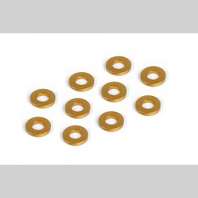 XRAY 303122-O Alu Shim 3x6x1.0MM - Orange (10)