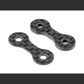 XRAY 302123 X4 FRONT ROLL-CENTER CARBON SPACER 1+2MM (1+1)