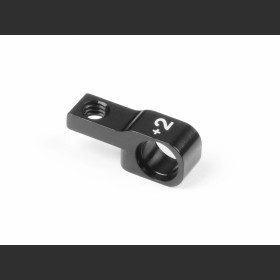 XRAY 342714 Alu Lower Front Suspension Holder +2MM (1) - Black - 7075 T6