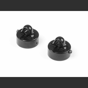 XRAY 358056-K XB8 Alu Shock Cap Zero Rebound - Black Coated (2)