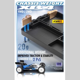 XRAY 369811 BRASS Chassis Weight 20G (2)