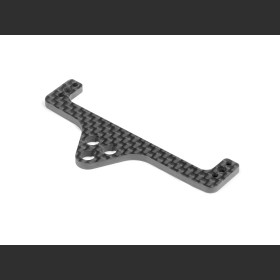 XRAY 373560 X10 CARBON REAR POD UPPER PLATE FOR 1-PIECE CHASSIS
