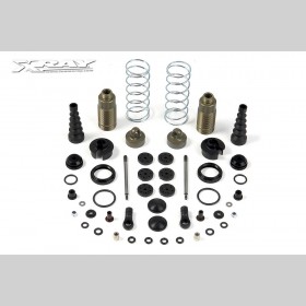 XRAY 358103 XB808 Front Shock AbsorberS + BOOTS Complete Set (2) --- Replaced with #358104