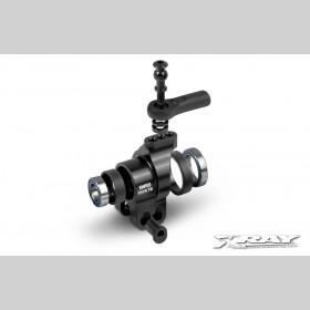 XRAY 353358 XB808 Alu Rear Hub Carrier - Swiss 7075 T6 - Hard Coated + Ball-Bearings - DOUBLE Hole