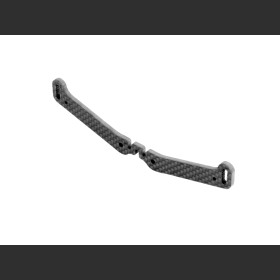 XRAY 301385 X4F CARBON BODY POST & BODY POST HOLDER - ONE-PIECE - WAVE