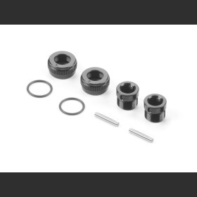 XRAY 301351-K ALU ADJUSTABLE BODY POST STOP - BLACK (2)