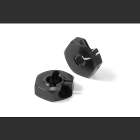 XRAY 305351 Alu Wheel Hub - Offset "-0.75MM" - Black (2)