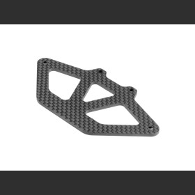 XRAY 371214 X10 CARBON BUMPER LOWER HOLDER FOR 1-PIECE CHASSIS