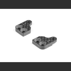 XRAY 322285 GRAPHITE EXTENSION FOR ALU STEERING BLOCK WITH BACKSTOP - 2 DOTS (2)