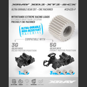 XRAY 324225-P ULTRA DURABLE GEAR 25T – MACHINED