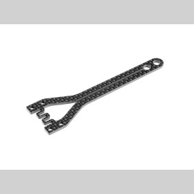 XRAY 301079 X4'23 Graphite Upper Deck - Split Front Wave - 2.0MM