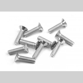XRAY 904312 HEX Screw SFH M3x12 - Silver  (10)