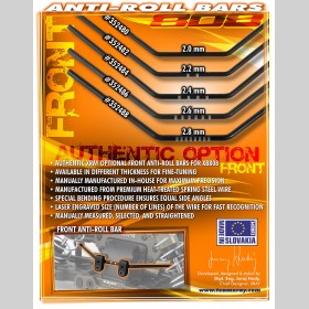 XRAY 352480 XB808 Front Anti-Roll Bar 2.0MM