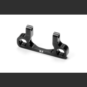 XRAY 333713 Alu Rear Lower 1-PIECE Suspension Holder - Front - Black - RF
