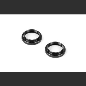 XRAY 308042-K Alu Shock Adjustable Nut - Black (2)