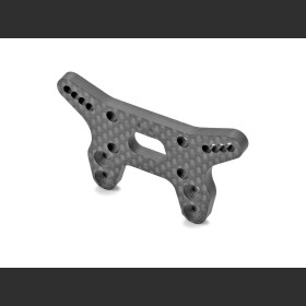 XRAY 322091 XB2 CARBON SHOCK TOWER FOR BRIDGE UPPER DECK - 2-DOTS - FRONT