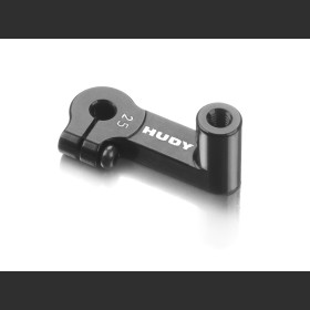 HUDY 293422 ALU CLAMP STEERING SERVO HORN - EXTENDED - FUTABA, SAVOX - 25T