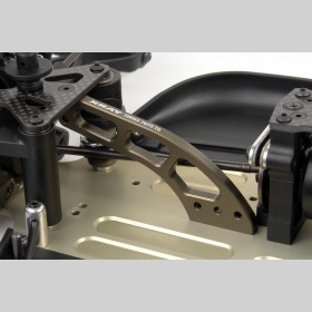 XRAY 352087 XB808 Front Alu Brace Swiss 7075 T6 (5MM) - Hard Coated