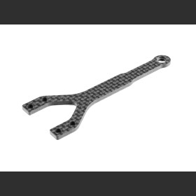 XRAY 301081 X4F'24 GRAPHITE UPPER DECK - SPLIT FRONT - 2.0MM