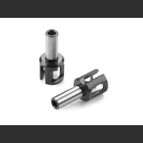 XRAY 345072 FRONT ONE-WAY AXLE OUTDRIVE ADAPTER 27MM - LIGHTWEIGHT (2)