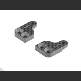 XRAY 322286 GRAPHITE EXTENSION FOR ALU STEERING BLOCK WITH BACKSTOP - 3 DOTS (2)