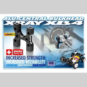 XRAY 364021 Alu Central Bulkhead