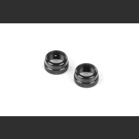 XRAY 308352-K Alu Shock Cap-Nut With Vent Hole - Black (2)
