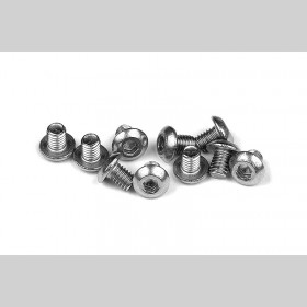 XRAY 902304 HEX Screw SH M3x4 - Stainless  (10)