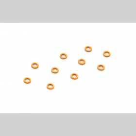 XRAY 303141-O Alu Shim 3x5x1.0MM - Orange (10)
