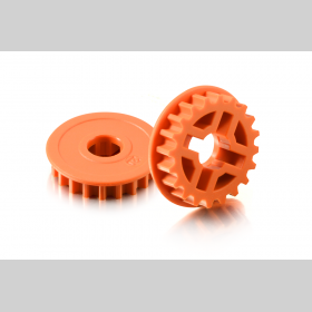 XRAY 305577-O Fixed Pulley 20T - Low Friction - Graphite (2)