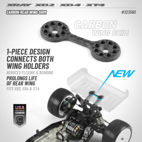 XRAY 323560 CARBON REAR WING SHIM