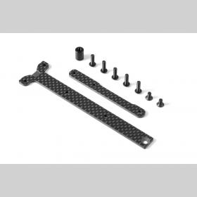 XRAY 361168 Graphite Chassis Brace Upper Deck - Short PACK (2)