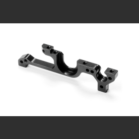 XRAY 332027 Alu Lower Bulkhead Front - Left - Black - Swiss 7075 T6