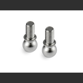 303262 X4 PIVOT BALL 4.9MM WITH M3x5.5MM THREAD - HUDY SPRING STEEL™ (2)