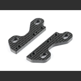 XRAY 301556 X4 UNIVERSAL CARBON UPPER CLAMP FOR UNI BULKHEADS (2)
