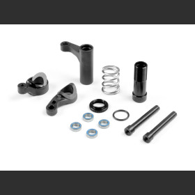 XRAY 352508 SERVO SAVER FOR SEMI-SPLIT BULKHEAD - GRAPHITE - SET