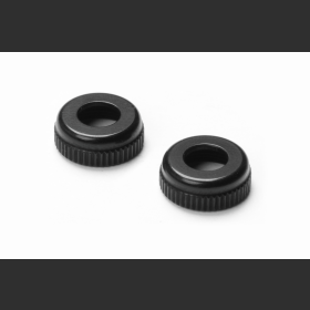 XRAY 308327-K Alu Cap For Shock Body #308322 - Black (2)
