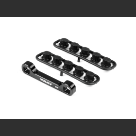 XRAY 353330 GT'22 Alu Rear Lower Susp. Holder - Front - Square Adj. Roll-C.