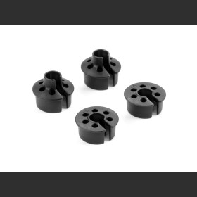 XRAY 368028 COMPOSITE SPRING COLLAR 0MM & -6MM - BIG BORE (2+2)