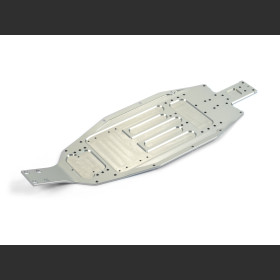 XRAY 321125 XB2 ALU CHASSIS - 2.5MM - SHORT - REAR WIDE - SWISS 7075 T6