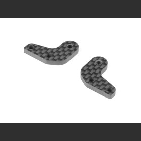 XRAY 332292 STEERING BLOCK CARBON EXTENSIONS - 2 DOTS (L+R)