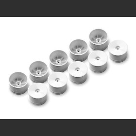 XRAY 329901-H 2WD/4WD REAR WHEEL AERODISK WITH 12MM HEX IFMAR - WHITE - HARD (10)