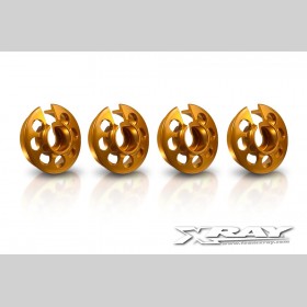 XRAY 308031-O Alu Shock Spring Retaining Collar - Orange (4)