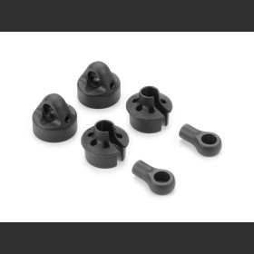 XRAY 368014-S COMPOSITE SHORT SHOCK CAP, SPRING COLLAR & BALL JOINT - BIG BORE (2)